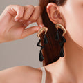 Liquid Irregular Alloy Water Drop Earrings - Niza Noir