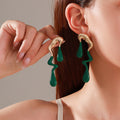 Liquid Irregular Alloy Water Drop Earrings - Niza Noir