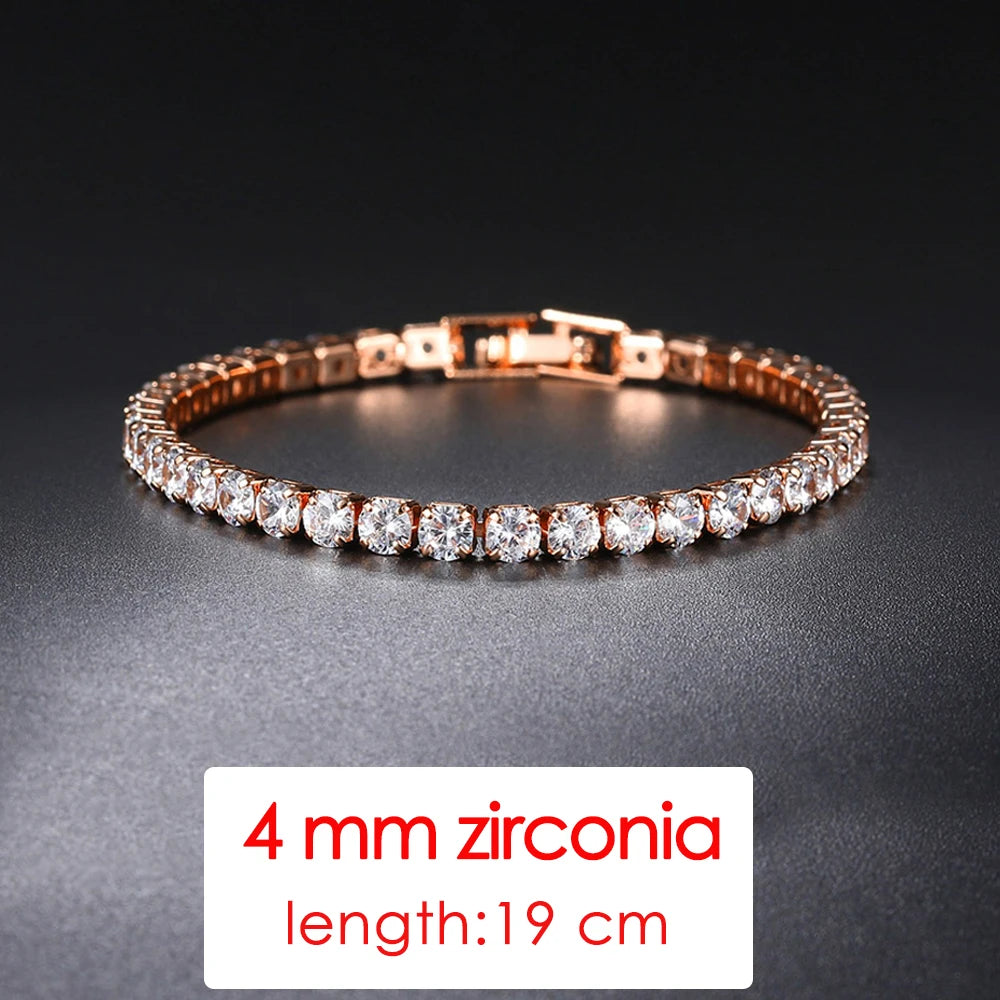 Simple Luxury Round Crystal Bangle