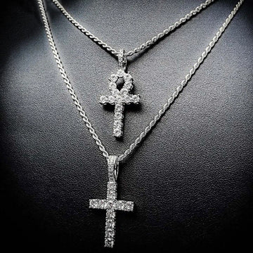 Hip Hop Cross Pendant Necklace