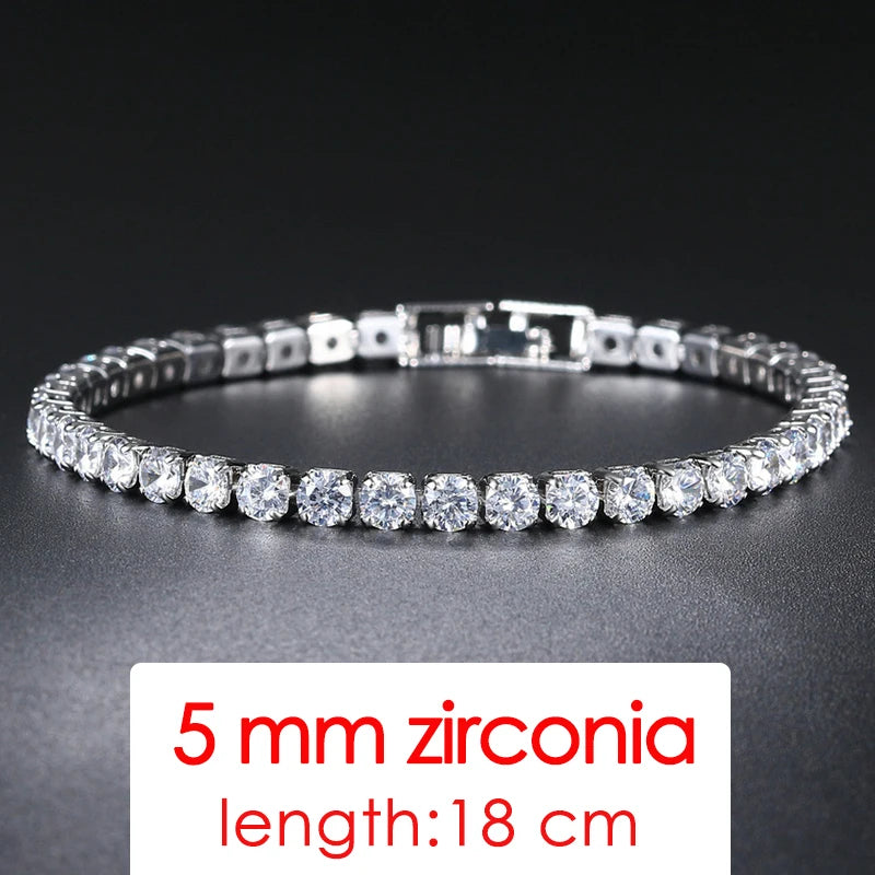 Simple Luxury Round Crystal Bangle