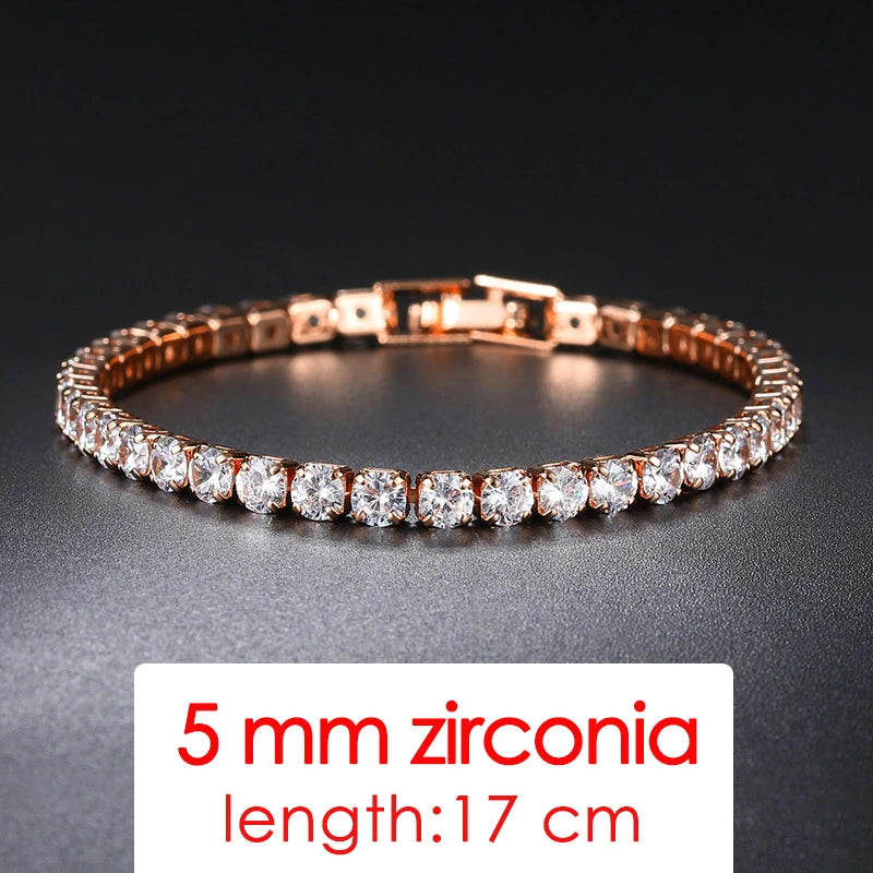 Simple Luxury Round Crystal Bangle