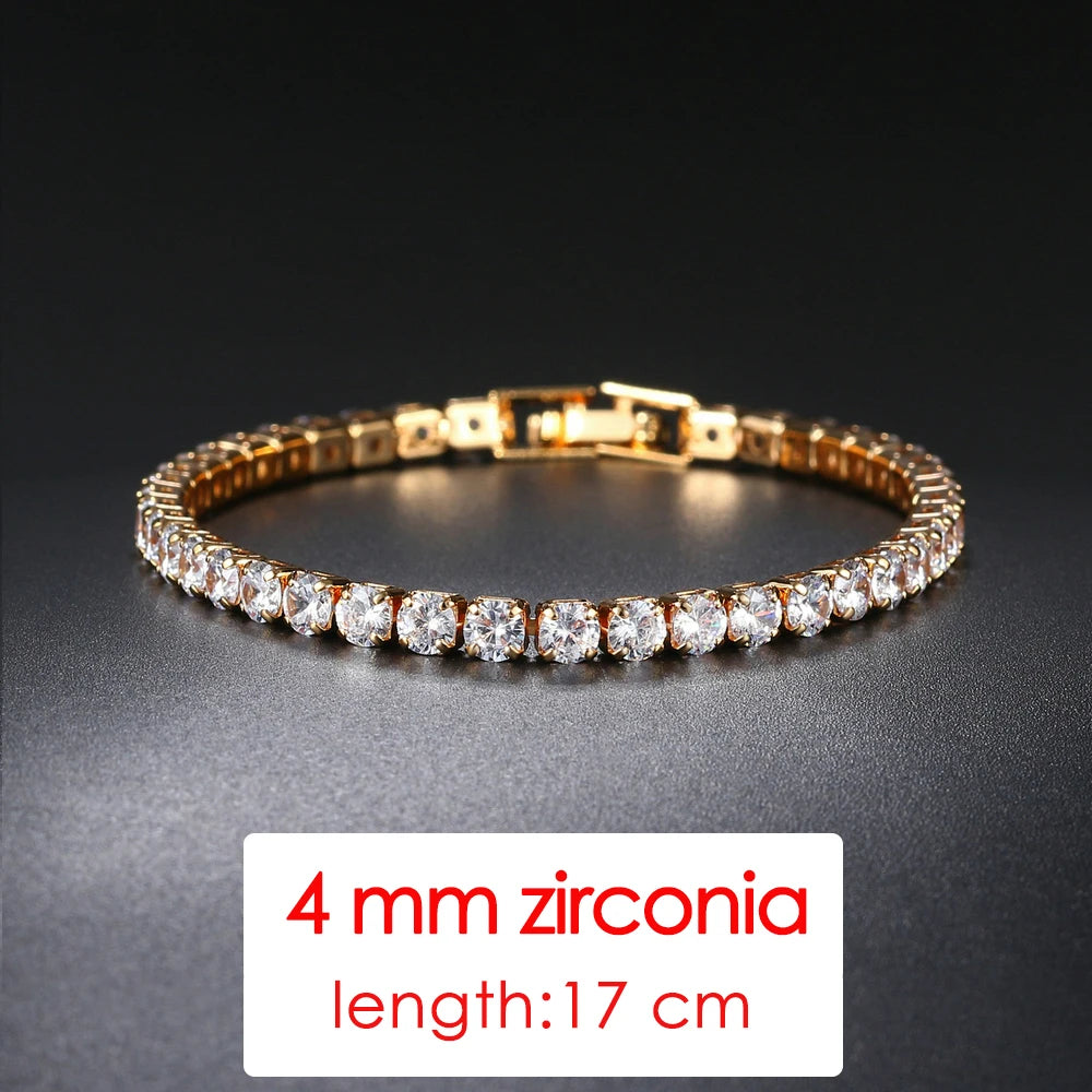 Simple Luxury Round Crystal Bangle
