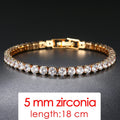 Simple Luxury Round Crystal Bangle