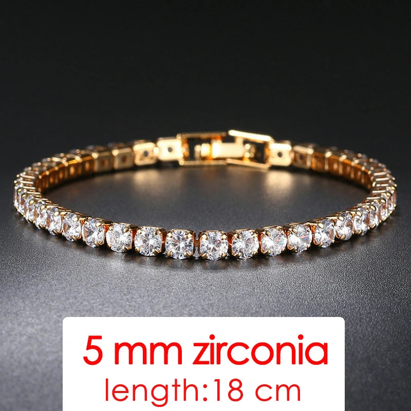 Simple Luxury Round Crystal Bangle