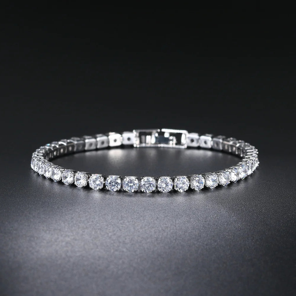 Simple Luxury Round Crystal Bangle