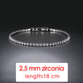 Simple Luxury Round Crystal Bangle