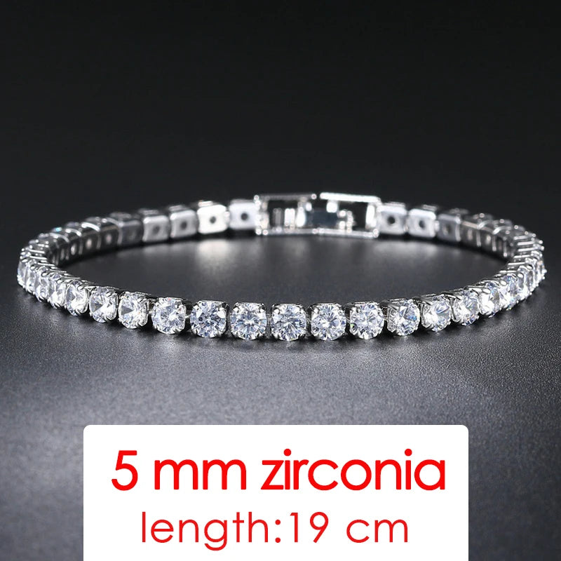 Simple Luxury Round Crystal Bangle