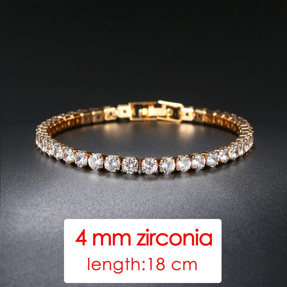 Simple Luxury Round Crystal Bangle