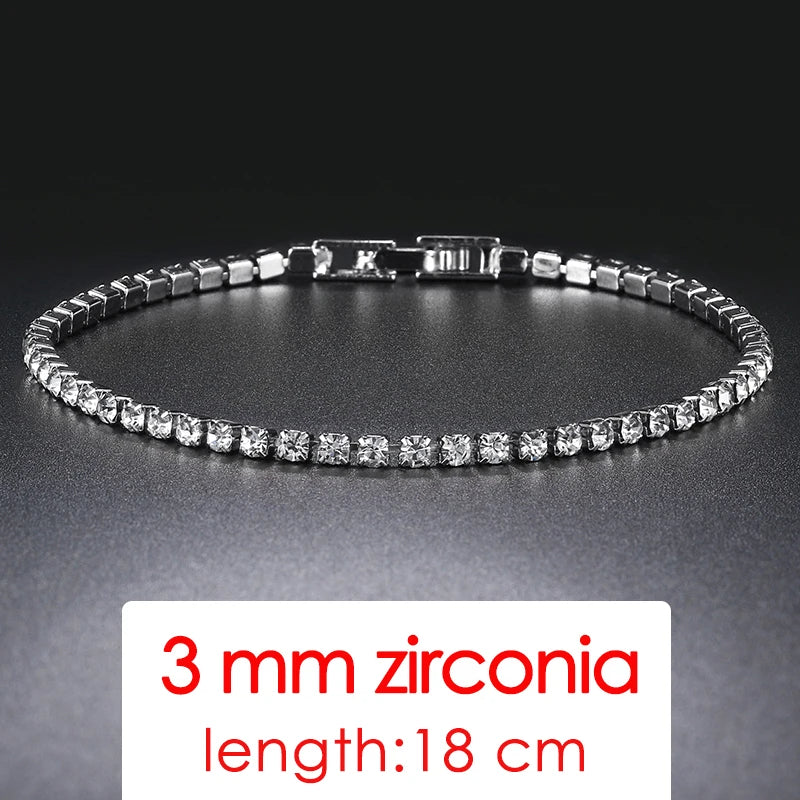 Simple Luxury Round Crystal Bangle