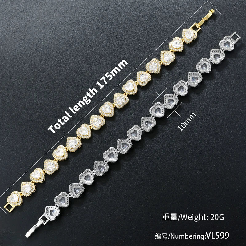 Sparkling Luxury Crystal Cuban Chain Necklace