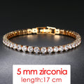 Simple Luxury Round Crystal Bangle