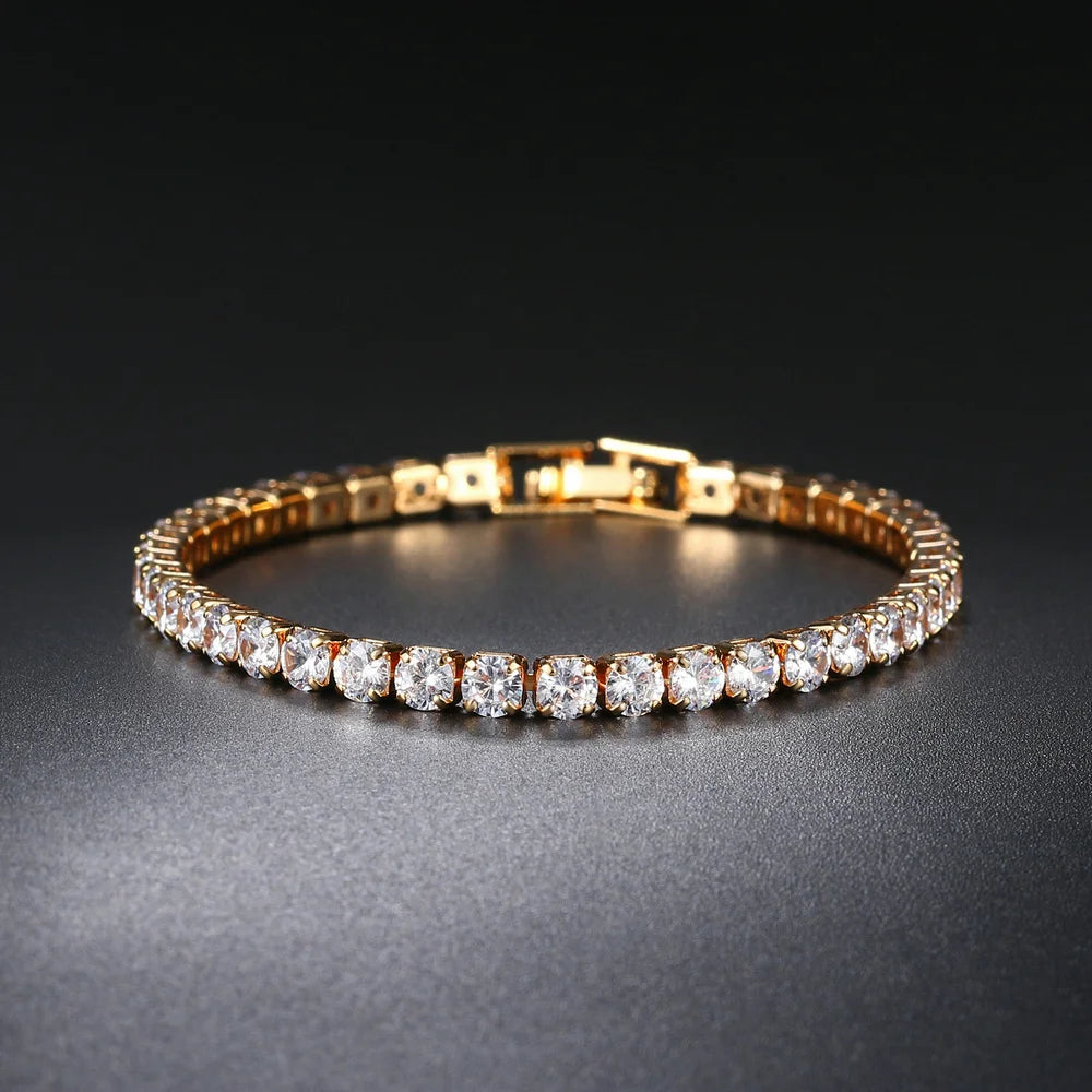 Simple Luxury Round Crystal Bangle