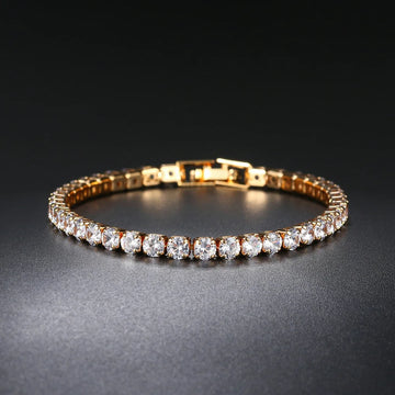 Simple Luxury Round Crystal Bangle