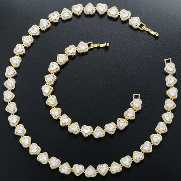 Sparkling Luxury Crystal Cuban Chain Necklace
