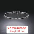 Simple Luxury Round Crystal Bangle