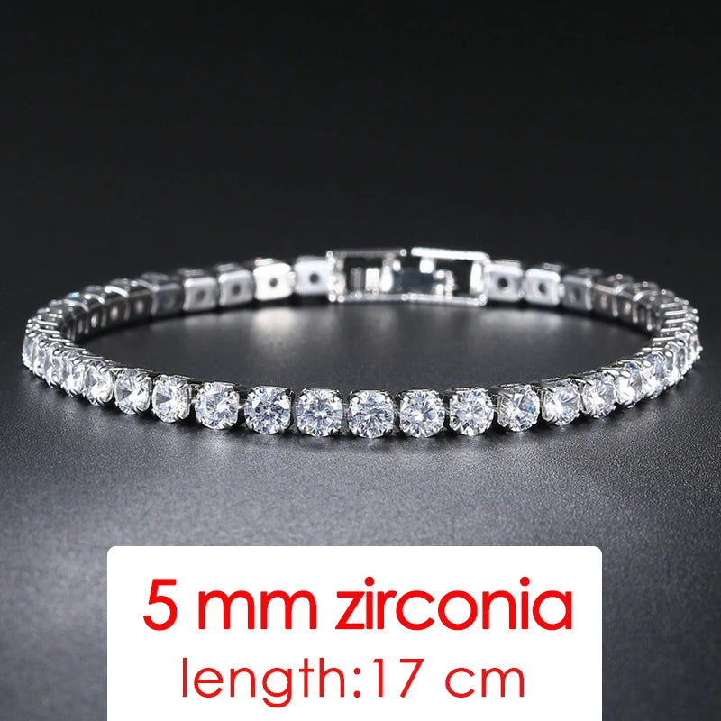 Simple Luxury Round Crystal Bangle