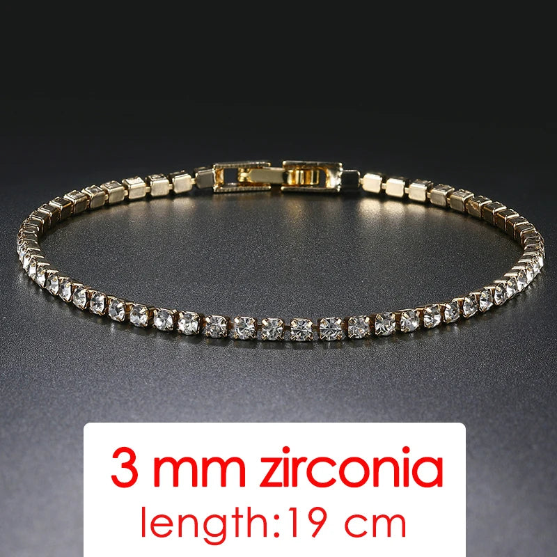 Simple Luxury Round Crystal Bangle