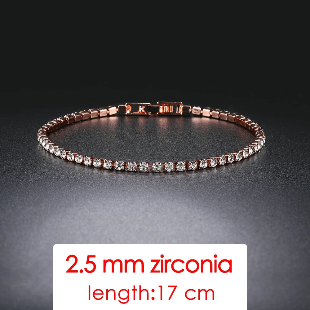 Simple Luxury Round Crystal Bangle