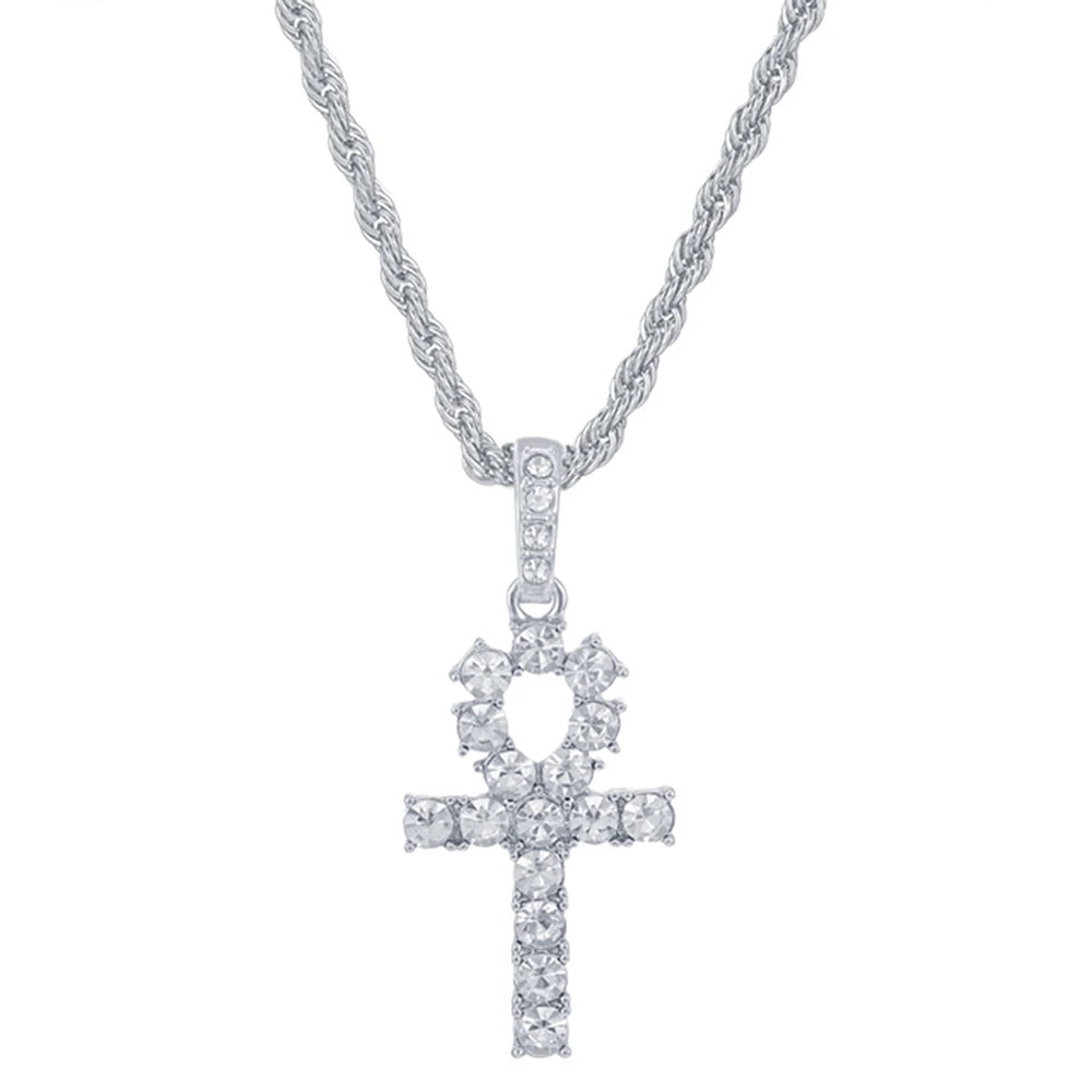 Hip Hop Cross Pendant Necklace