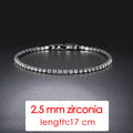 Simple Luxury Round Crystal Bangle