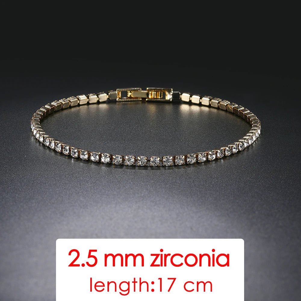 Simple Luxury Round Crystal Bangle