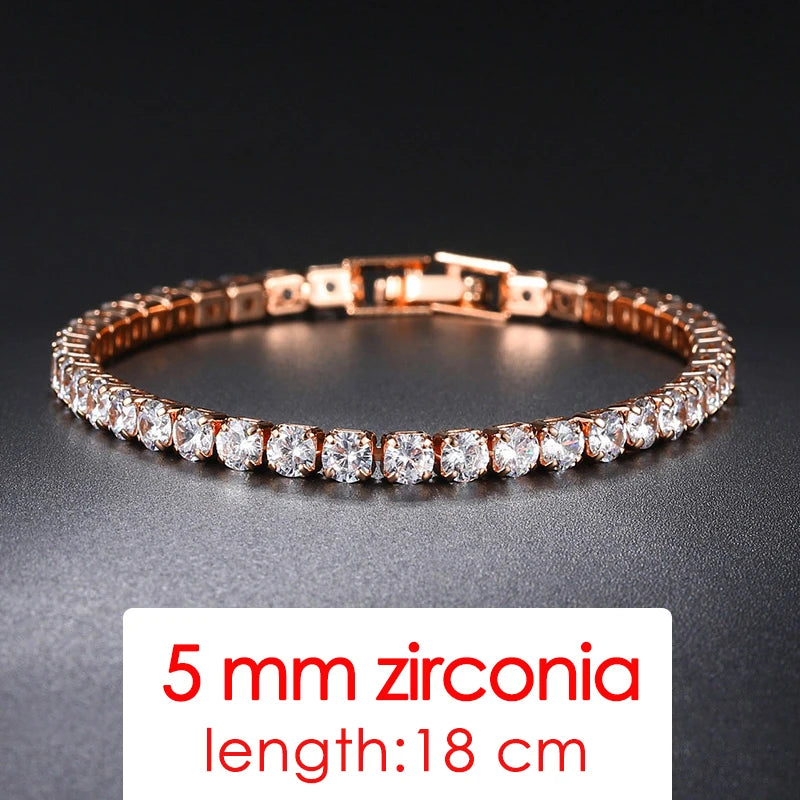 Simple Luxury Round Crystal Bangle