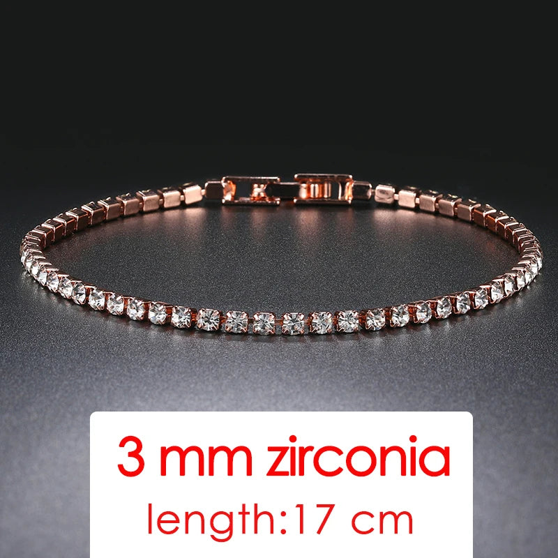 Simple Luxury Round Crystal Bangle