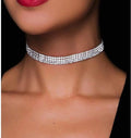Rhinestone Choker Chain Necklace