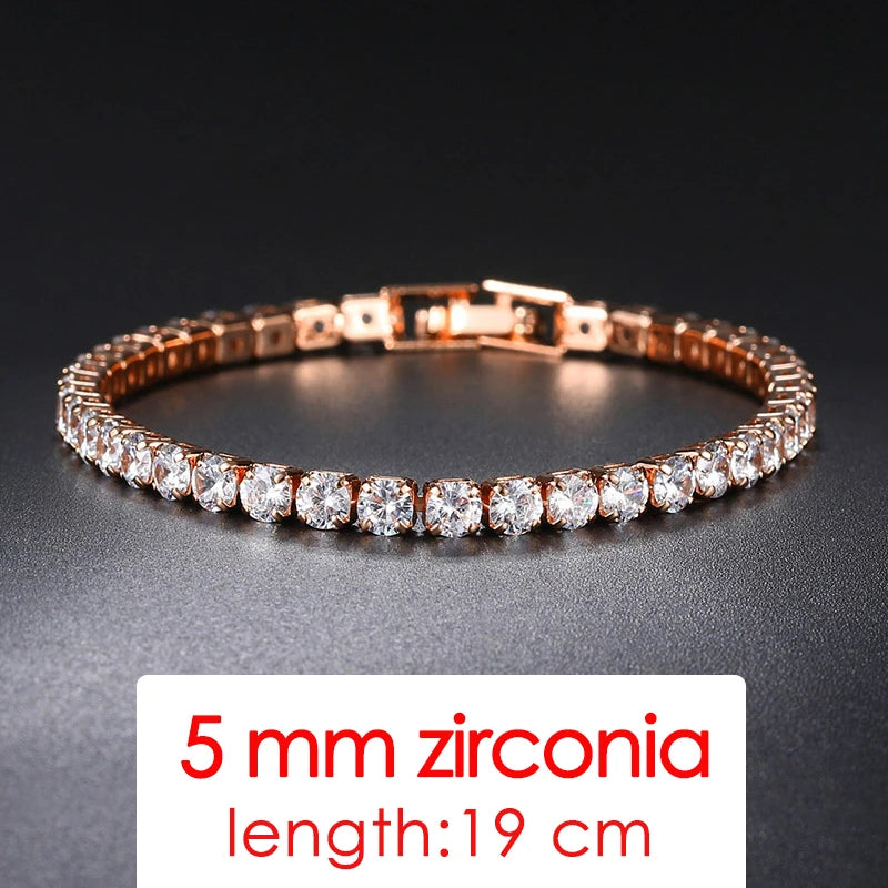 Simple Luxury Round Crystal Bangle
