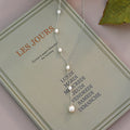 925 Silver Light Luxury Pearl Necklace - Niza Noir