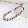Hip Hop Full Rhinestone Single Row Bracelet