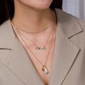 Simple Pearl Bar of Destiny Necklace - Niza Noir