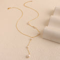 925 Silver Light Luxury Pearl Necklace - Niza Noir