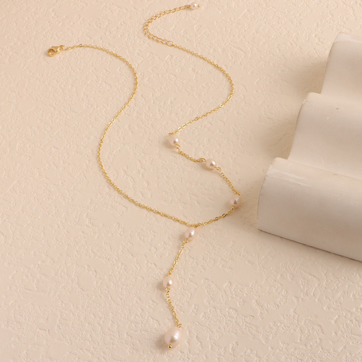 925 Silver Light Luxury Pearl Necklace - Niza Noir