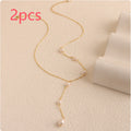 925 Silver Light Luxury Pearl Necklace - Niza Noir